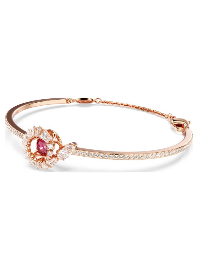 Swaro Snake Bracelet Year of the Snake, Red, Rose Gold - Image 2