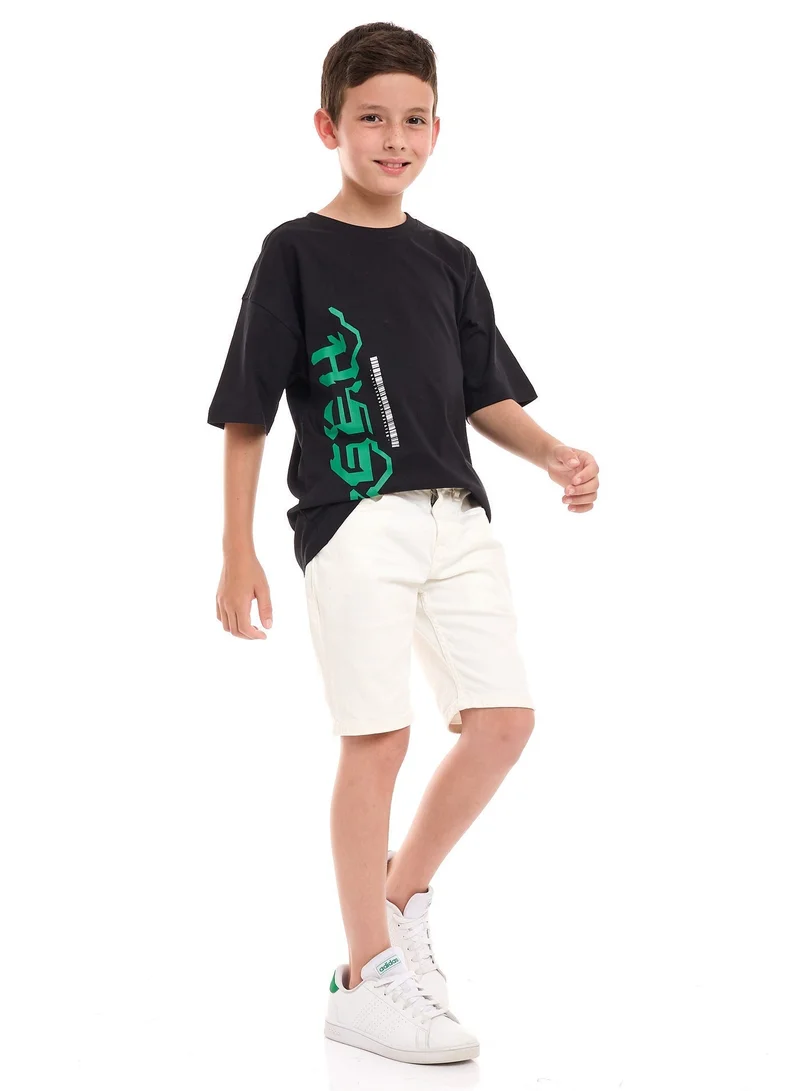 Victor And Jane black Victor and Jane Boys Oversized T-shirt Short sleeve for Men | Best Price UAE