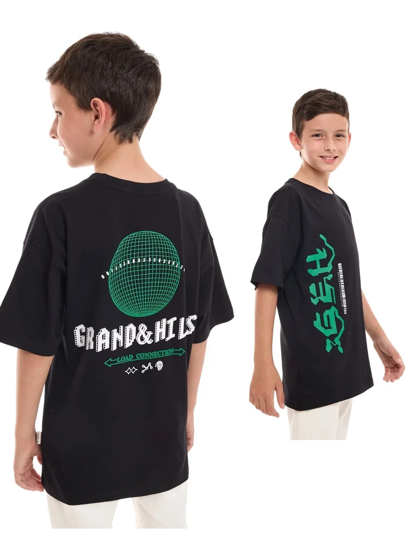 Victor And Jane black Victor and Jane Boys Oversized T-shirt Short sleeve for Men | Best Price UAE