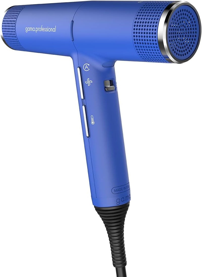 GA.MA ITALY PROFESSIONAL - EasiQ  IQ Perfetto  Lightweight and Quiet  Professional Hair Dryer with Ionic Generator and Oxy Active Technology  1300W  Blue - Image 1