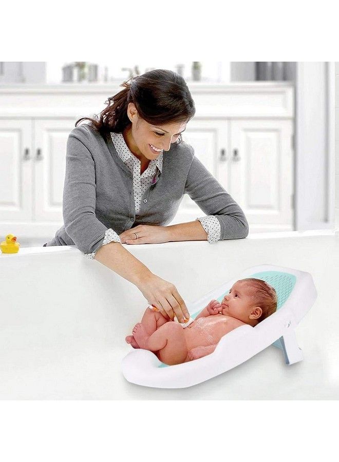 Mummamia Silicone Bather Bath Supportantislip Base With Locking Standfoldableideal To Use In Bathtubsperfect For Newborns & Infants (Blue) - Image 4