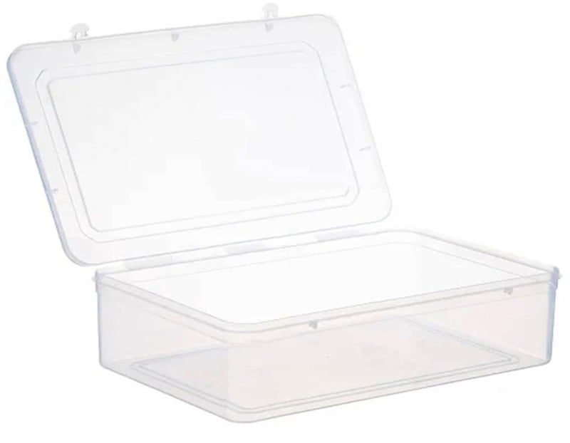 Magic Providers Multipurpose Plastic Container Box Pack of 1 | for Travel Organizer for Home Storage | Jewelry | Hair Pins | Medicines | Craft Material | Hardware - Trans 3750ML ,(28.9 x 20.2 x 8.2)cm - Image 4
