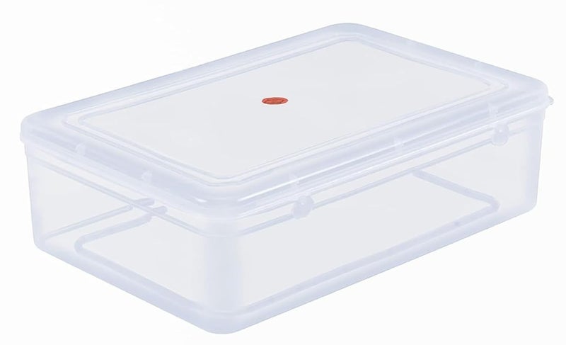 Magic Providers Multipurpose Plastic Container Box Pack of 1 | for Travel Organizer for Home Storage | Jewelry | Hair Pins | Medicines | Craft Material | Hardware - Trans 3750ML ,(28.9 x 20.2 x 8.2)cm - Image 1