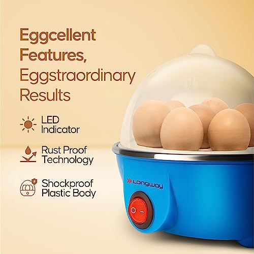 Longway Eggo 350 W Egg Cooker (Universal, 7 Eggs) - Image 5
