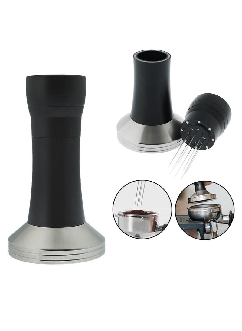 MIBRU Coffee Machine Espresso Tamper Palm Powder Bean Hammer Flat Pressing Tool for Portafilter Basket 53mm Compatible Replacement Part Breville Sage and similar Professional Barista Home 54mm 2 in 1  - Image 1