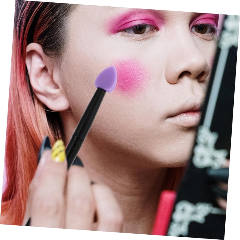 5PCS Silicone Eyeshadow Brush Set Portable Professional Home Makeup Tool - Image 3