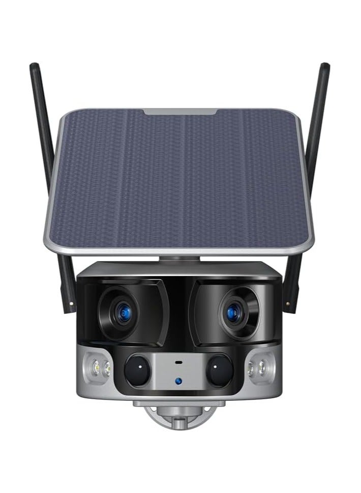 CRONY Y6 4G-4K-8MP-4X 180°Wide Angle Solar Battery Camera with 6W Solar Panel - Image 1