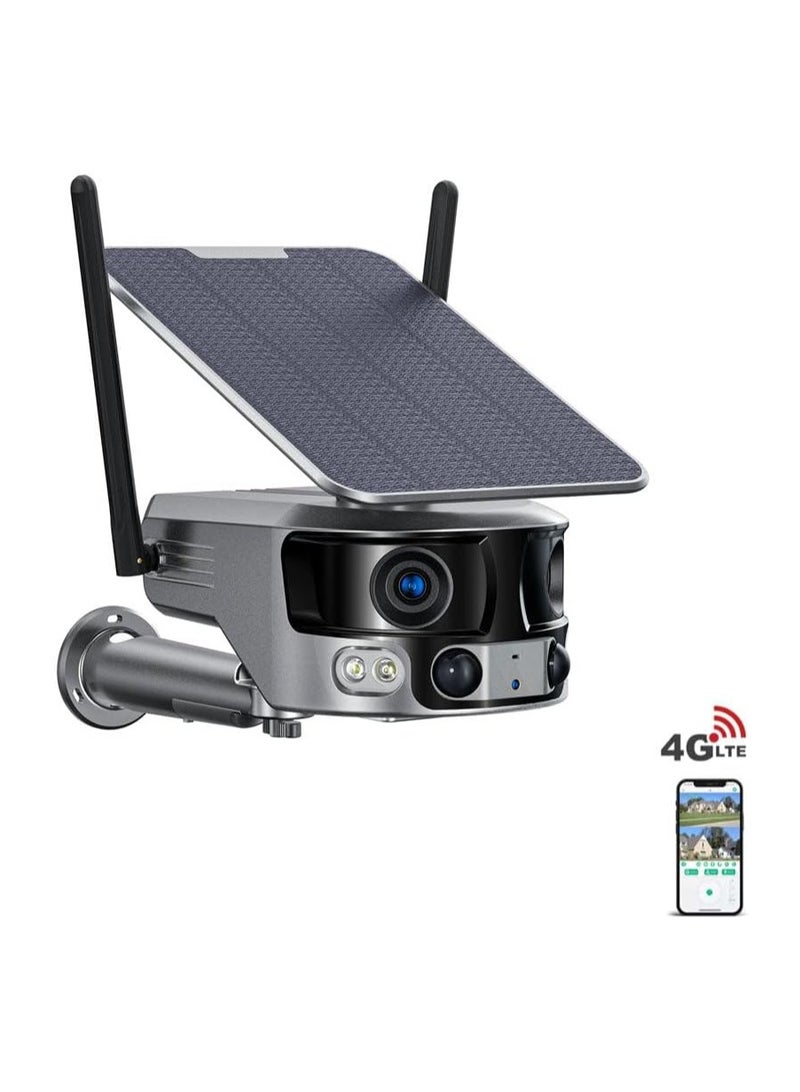 CRONY Y6 4G-4K-8MP-4X 180°Wide Angle Solar Battery Camera with 6W Solar Panel - Image 3