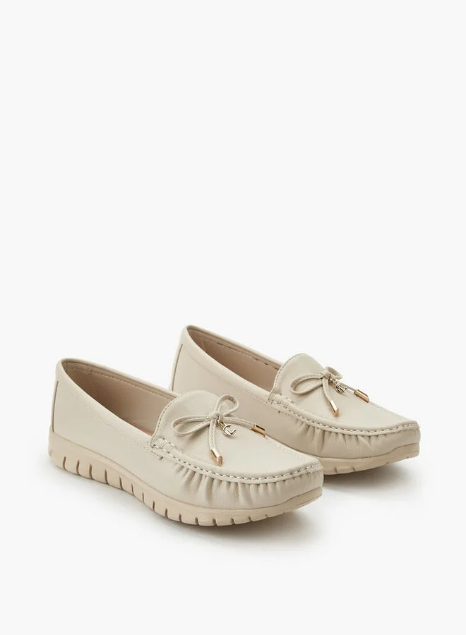 لو كونفورت Women Bow Detail Moccasins