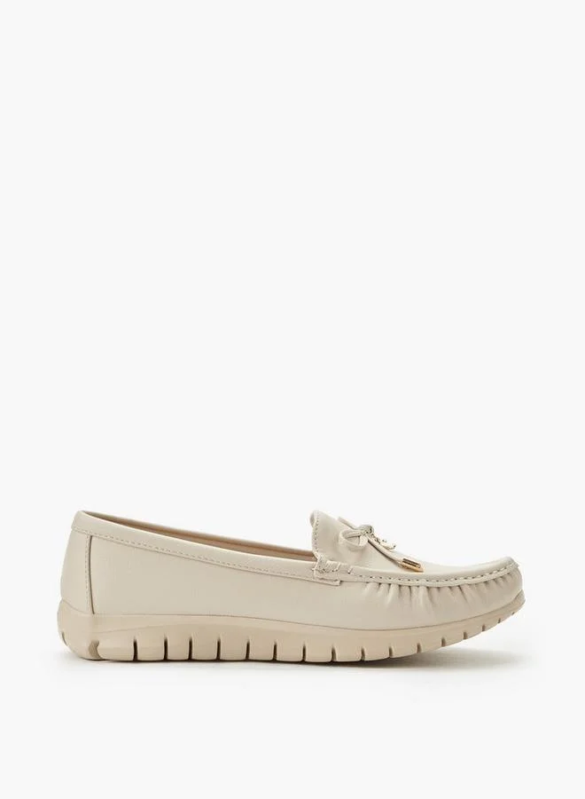 Le Confort Women Bow Detail Moccasins