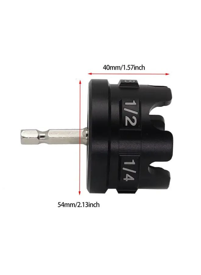 1pc Heavy Duty Hex Shank Nut Extractor Attachment 1 4 3 8 1 2 Threaded Rod Remover Driver Bit Adapter - Image 1