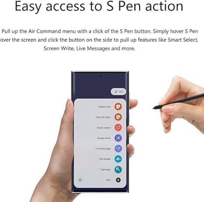 Qenw بديل قلم S22 Ultra (مزود بتقنية البلوتوث) لهواتف سامسونج جالاكسي S22 Ultra 5G، قلم S Pen S22 Ultra (مزود بمستشعر ضغط 4096) + أطراف بديلة للقلم (لون بورغوندي) - Image 3