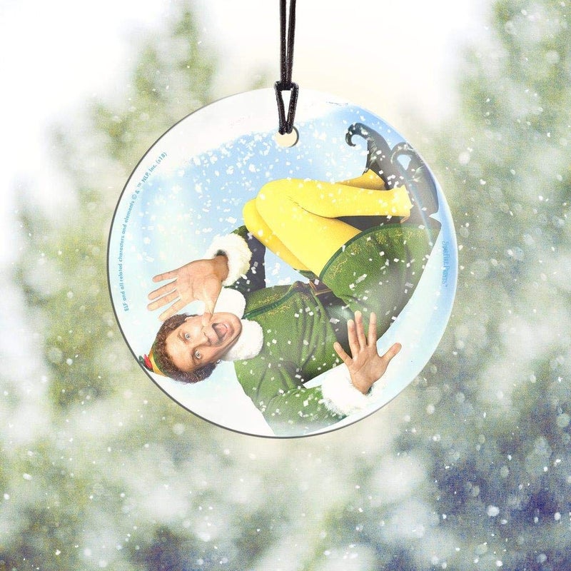 Trend Setters Will Ferrell - Buddy The Elf - Christmas Movie Collectible - 3.5  Starfire Prints Hanging Glass Print Accessory - Ideal for Gifting and Collecting - Image 4
