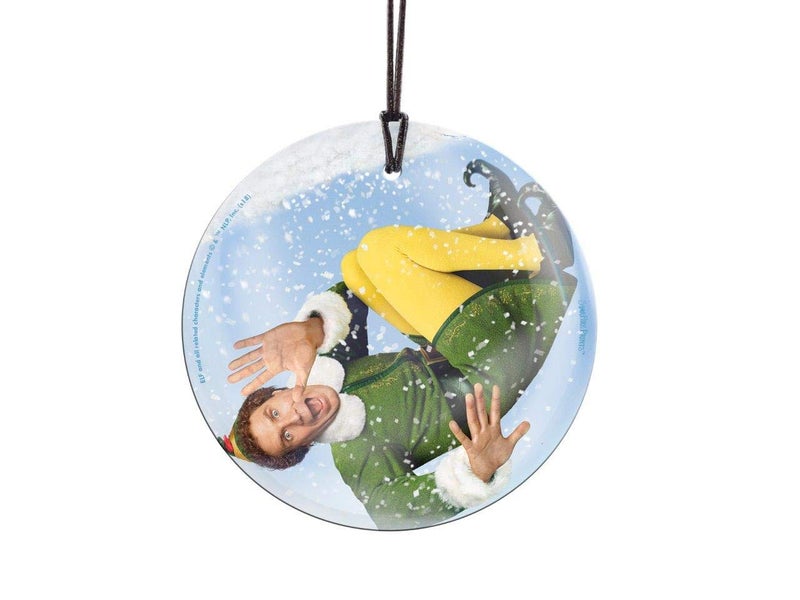 Trend Setters Will Ferrell - Buddy The Elf - Christmas Movie Collectible - 3.5  Starfire Prints Hanging Glass Print Accessory - Ideal for Gifting and Collecting - Image 1