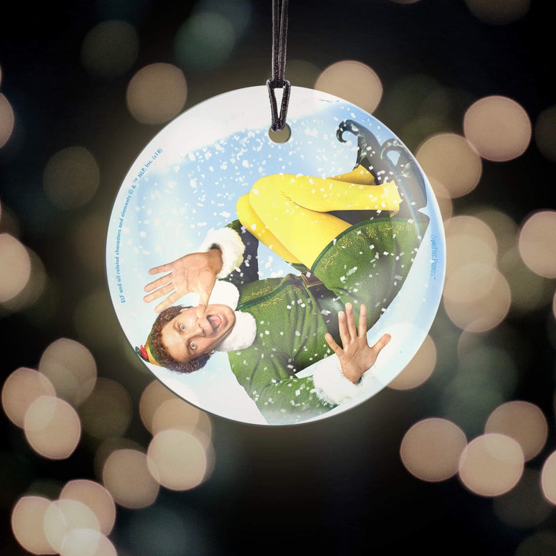 Trend Setters Will Ferrell - Buddy The Elf - Christmas Movie Collectible - 3.5  Starfire Prints Hanging Glass Print Accessory - Ideal for Gifting and Collecting - Image 5