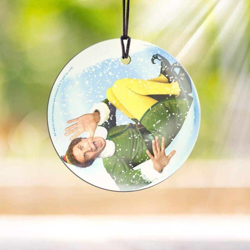 Trend Setters Will Ferrell - Buddy The Elf - Christmas Movie Collectible - 3.5  Starfire Prints Hanging Glass Print Accessory - Ideal for Gifting and Collecting - Image 2
