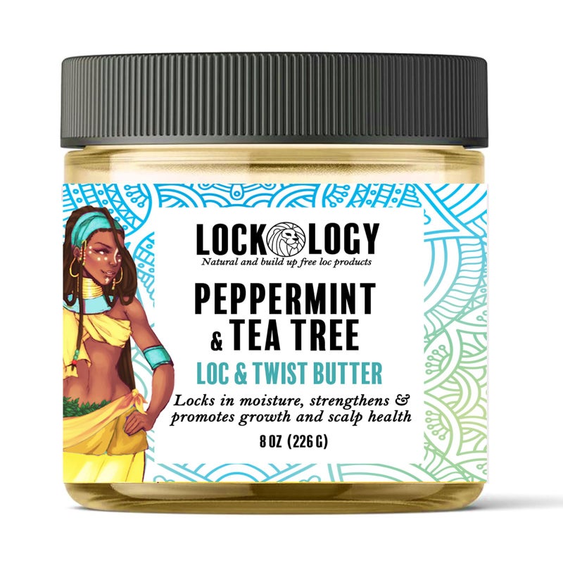 Loc Retwist Butter  Dread Wax Loc Butter For Growth  Peppermint Tea Tree All Natural  NO Build Up Loc Retwists Products by Lockology