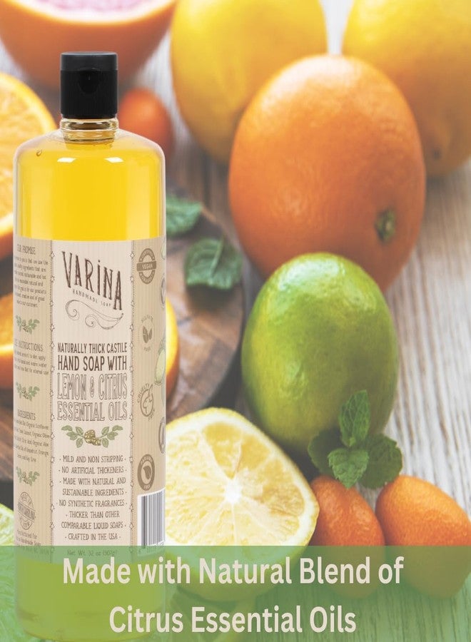 Varina Liquid Soap - Liquid Organic Castile Soap Citrus - 32oz - Image 2