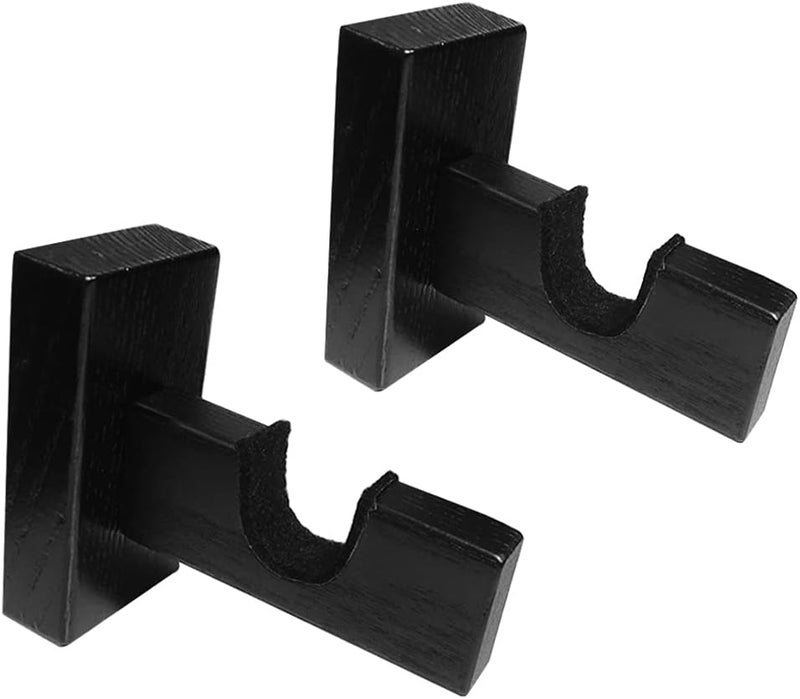 JIANKUN 2Pieces Hockey Stick Display Wall Mount - Horizontal Wood Hanger Rack - Bracket - Image 1