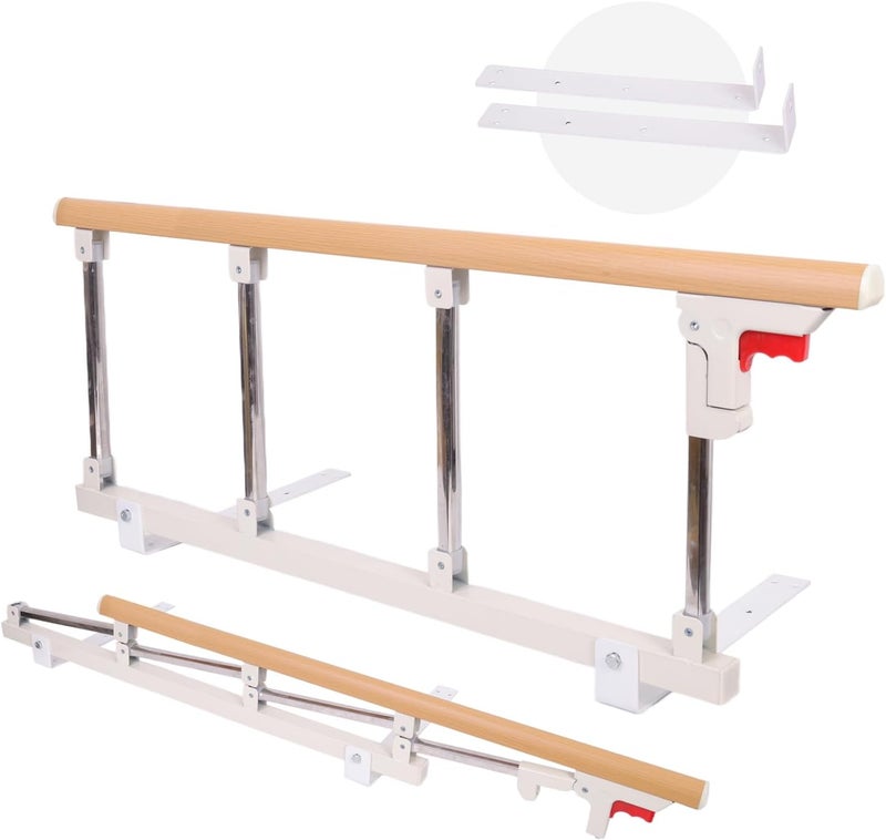 lefeke Bed Rails for Elderly Adults Safety, Folding Bedside Assist Rail Handle, Adjustable Bed Cane for Seniors Fit Full Twin King Queen Size, Fall Prevention Safety Bed Guard Rail - Image 1