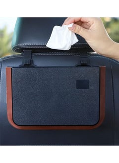 Y&D Car Garbage Can, Hanging Trash Collapsible Portable Waterproof Mini Bin Small Organizer Holder Storage Pockets with Clip for Front Back Seat Accessories, Black  - Image 1