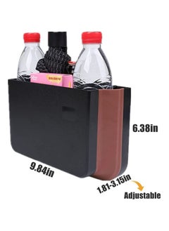 Y&D Car Garbage Can, Hanging Trash Collapsible Portable Waterproof Mini Bin Small Organizer Holder Storage Pockets with Clip for Front Back Seat Accessories, Black  - Image 4