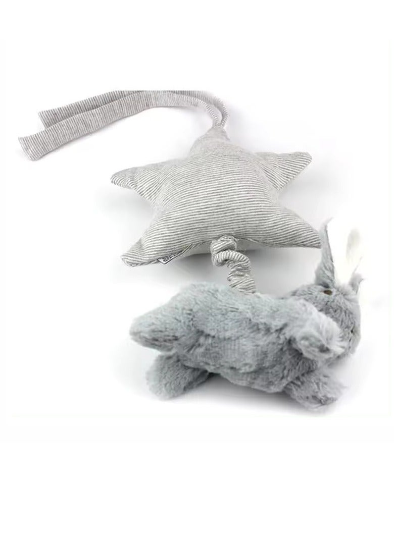 Factory Price Hanging Plush Stuffed Animal Soft Toys With Music- Rabbit - Image 2
