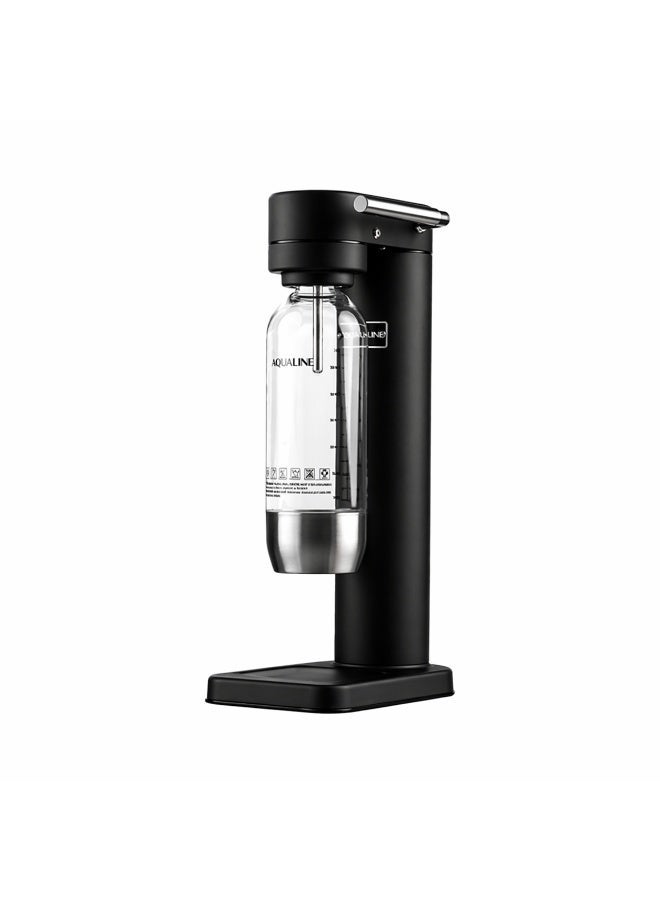AQUALINE AQUA ONE Premium Soda Maker | Sparkling Water Maker | Stainless Steel Body | Standard Kit | CO₂ Cylinder Not Included | Matte Black - Image 1