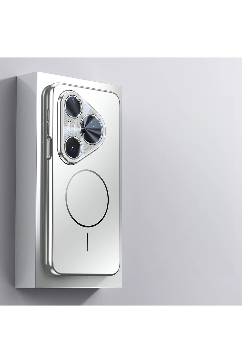 عام غطاء هاتف مناسب لـ Huawei Pura 80 Ultra - غطاء واقي مطلي بطبقة ليزر ماتة مع حلقة مغناطيسية دقيقة، هيكل كامل الحواف مقاوم للسقوط والخدوش