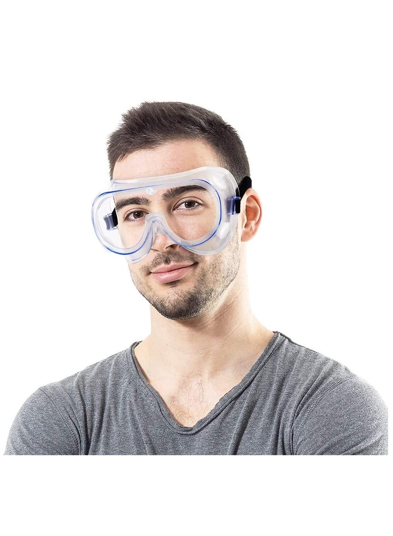 5 Pack Clear Protective Glasses Goggles Eye Safety Glasses for Construction, Shooting, Laboratory, Daily Life - Image 4