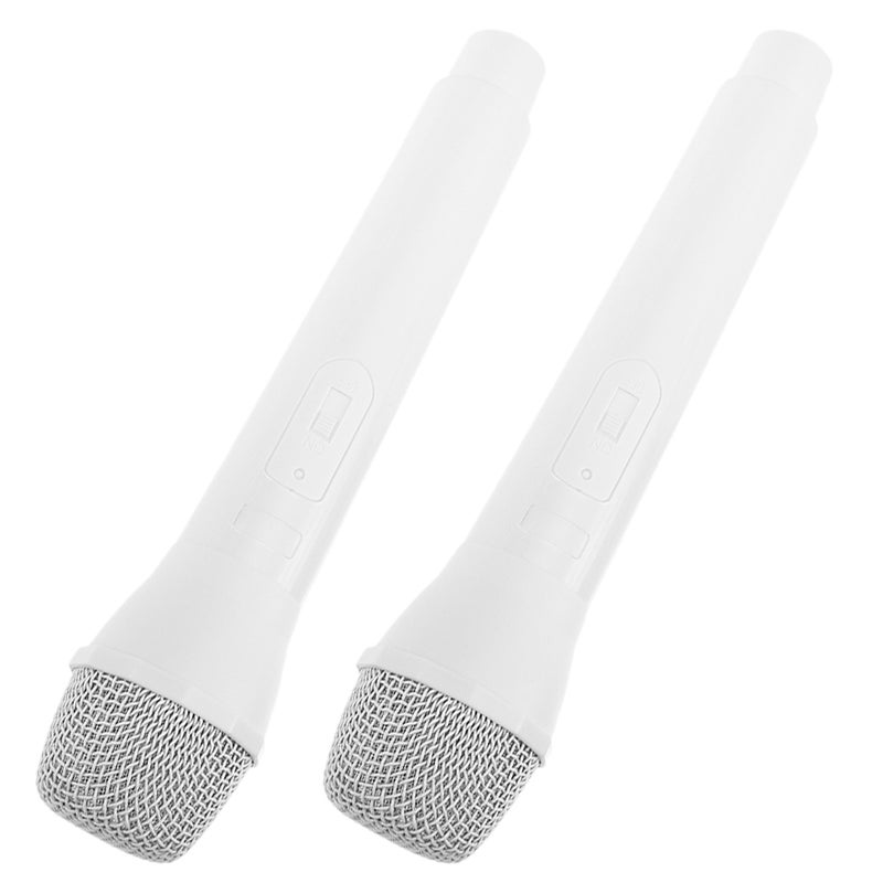 2pcs Microphone Prop Simulated Microphone Pretend Model Microphone Model for Prop - Image 1