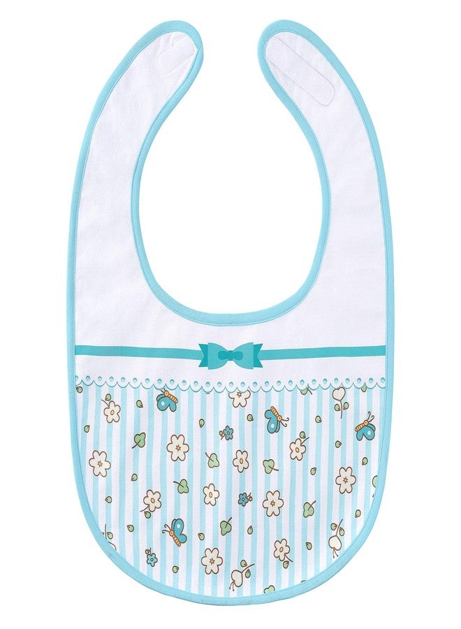 Littleforbig مريلة كبيرة للبالغين من القطن المقاوم للماء مزينة بطبعة زهور وردية مع إغلاق قابل للتعديل بخطاف وحلقة - Image 1