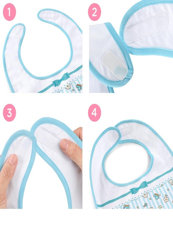 Littleforbig مريلة كبيرة للبالغين من القطن المقاوم للماء مزينة بطبعة زهور وردية مع إغلاق قابل للتعديل بخطاف وحلقة - Image 2