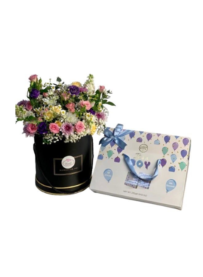 wardi Baby Boy Flowers And Chocolate