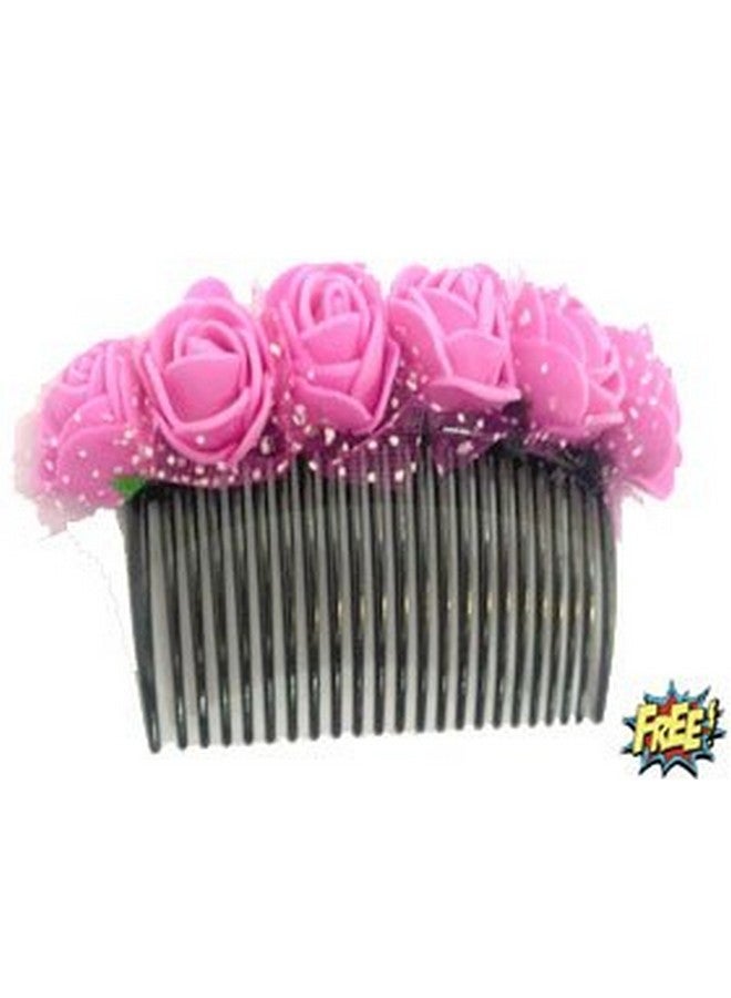 Unique Indian Crafts Handmade Artificial Jewellery Ruber Foam Sheet Work Banana Hair Clip /Porcelain Dough / hair Accessories /hair pins/wings /for women /girls by unique indian craft - Image 2