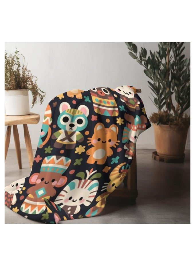 general Flannel thin blanket (warm and comfortable, suitable for sleep, gaming, dust removal and sandproof) 150cm*200cm - 1061 - Image 1
