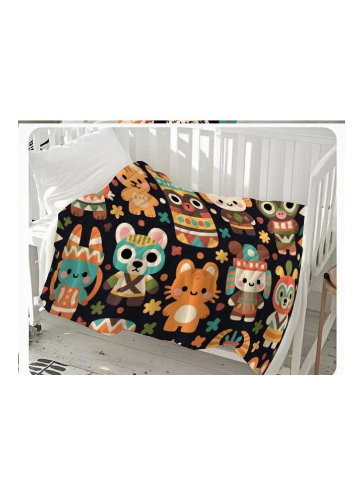 general Flannel thin blanket (warm and comfortable, suitable for sleep, gaming, dust removal and sandproof) 150cm*200cm - 1061 - Image 3