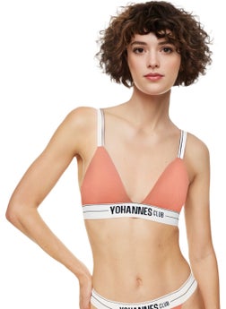 Yohannes Club , Women, Elastic Strap Bra, Single, Salmon  - Image 3