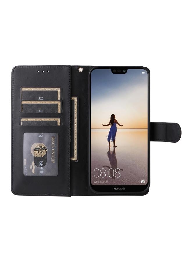 Zaboon Case For Huawei P20 Lite Diamond Lattice Leather Flip Phone Case - Image 4