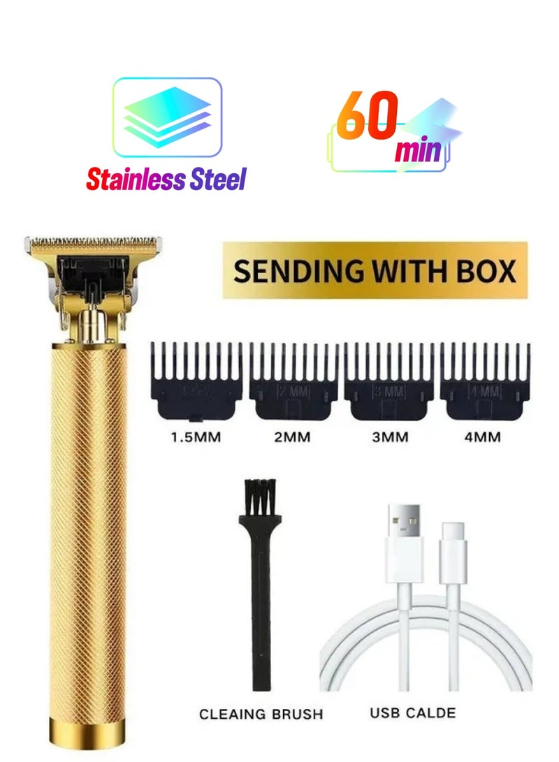 1-Piece Professional Hair Clippers,Zero Gapped T-Blade Hair Trimmer,Cordless Rechargeable Edgers Clippers,Electric Beard Trimmer Shaver Hair Cutting Kit Gifts for Men - Image 1