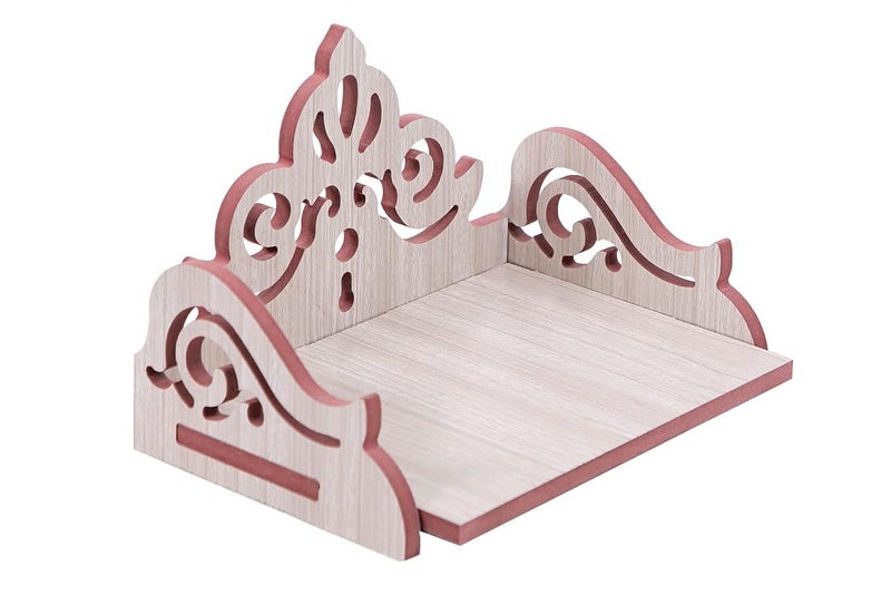 HIOLTY Wooden Small Temple for HomePuja MandirWall Hanging and Table Top Home Mandir TempleHome Decor Beautiful Wooden Temple Y16 Hindolo White - Image 4