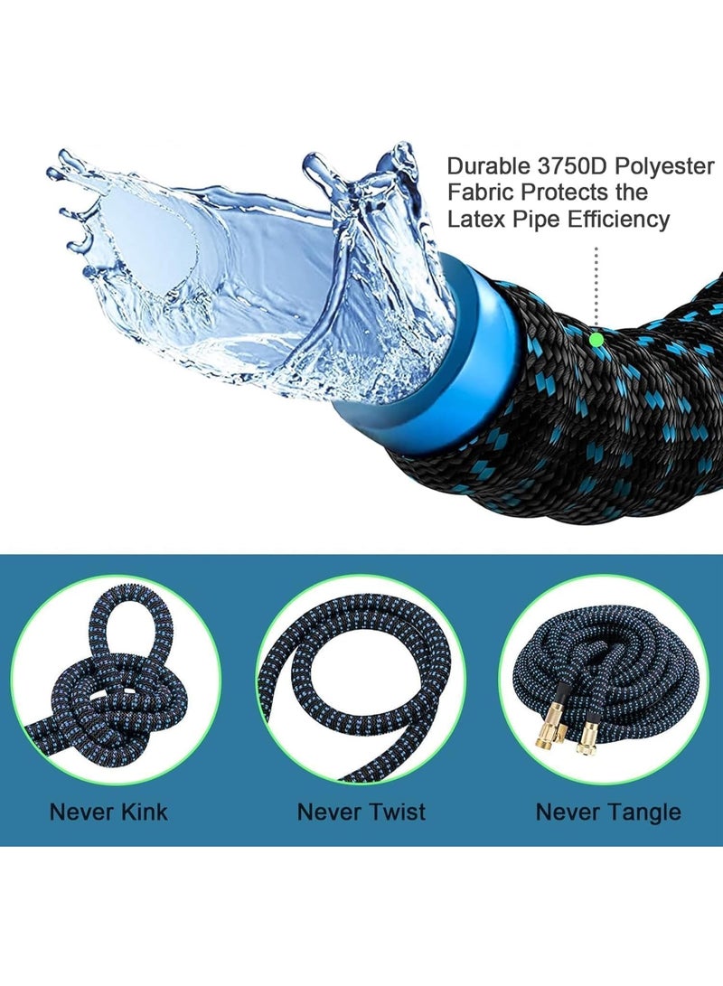 INGUNAR 100FT Expandable Garden Hose, Flexible Water Hoses with 10 Function Nozzle, Lightweight Hose Car Wash Hose with Storage Bag for Yard Car Pets Glass Wash - Image 3