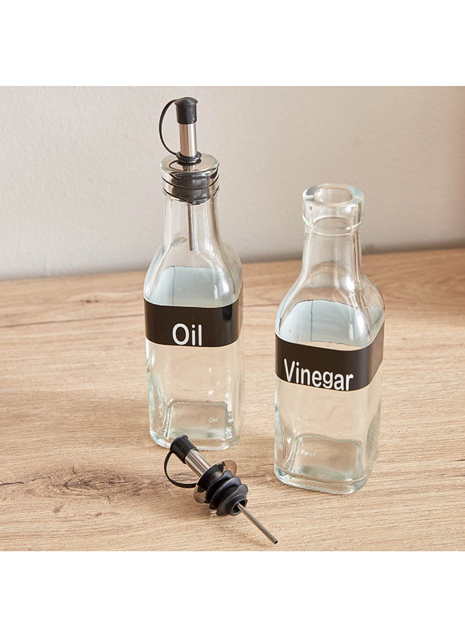 Home Box Essential 5-Piece Glass Cruet Set 11.5 x 23.6 x 11.5 cm  - Image 5