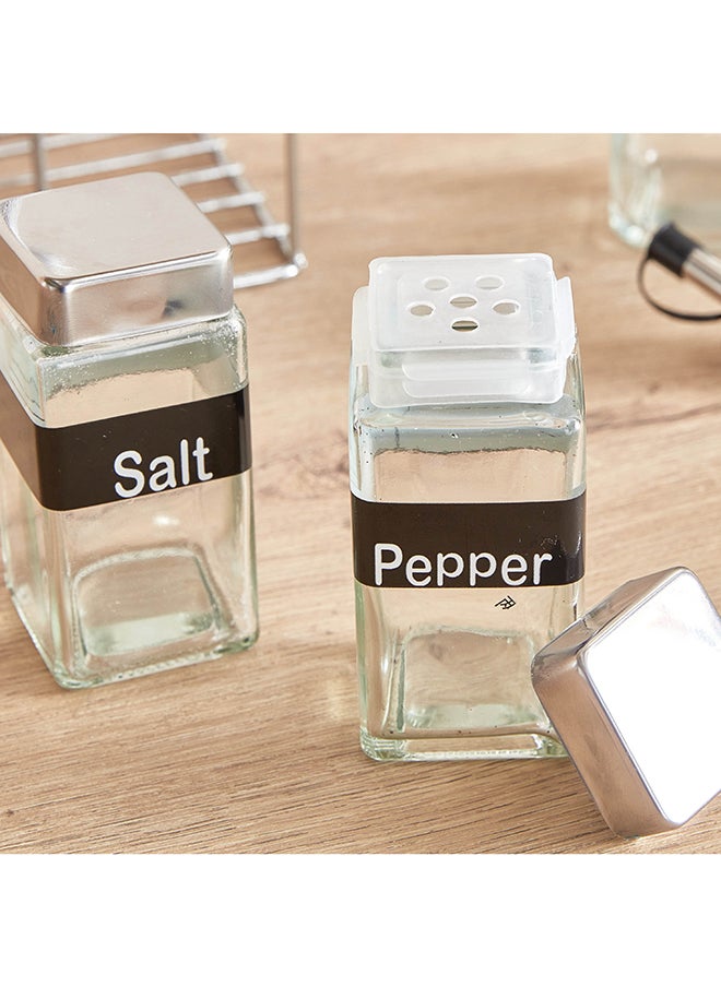 Home Box Essential 5-Piece Glass Cruet Set 11.5 x 23.6 x 11.5 cm  - Image 4