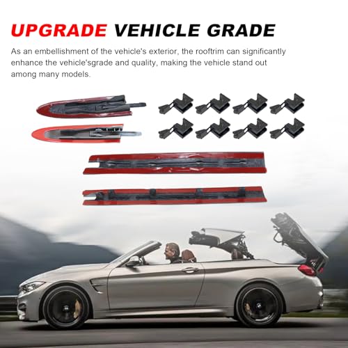 Bomunik 12 PCS 2007-2019 for BMW M3 M4 328i 335i 428i 430i 435i 440i E93 F33 F83 Convertible Roof Top Hinge Cover Left Right Replacement Number # 54377184037 54377184038 (Roof Trim 12-Piece Set)… - Image 5