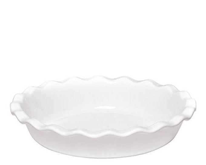 Emile Henry Made In France 9 Inch Pie Dish, White