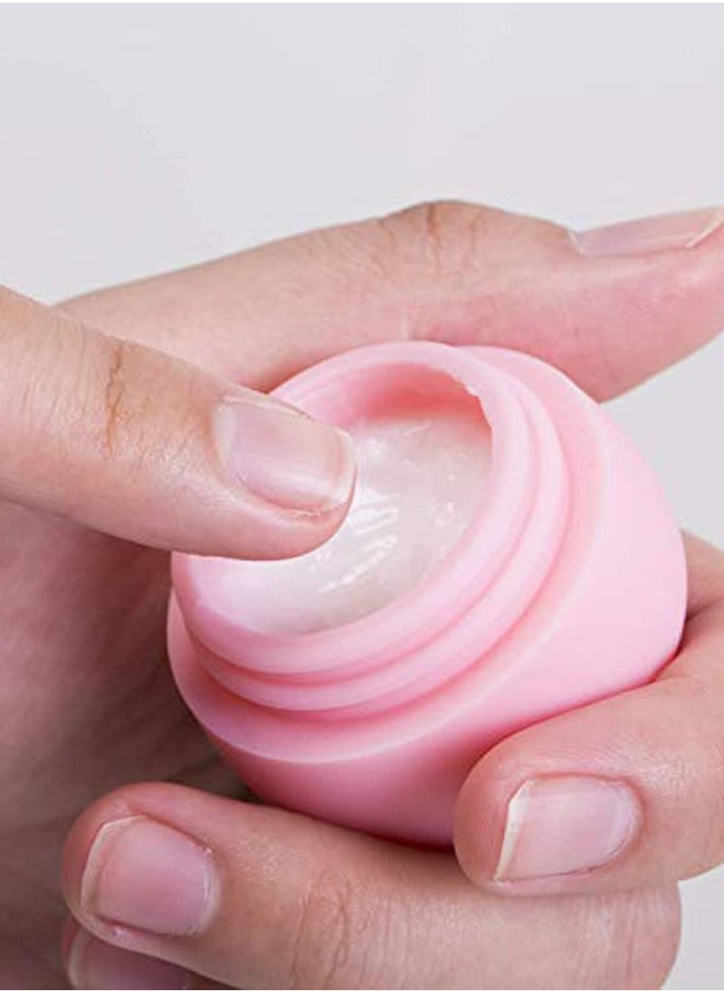 SYOSI - Travel Containers for Toiletries Silicone Cream Jars Travel Size Containers Leak-proof Travel Accessories with Lid for Cosmetic Makeup Face Body Hand Cream (4 PCS) - Image 1
