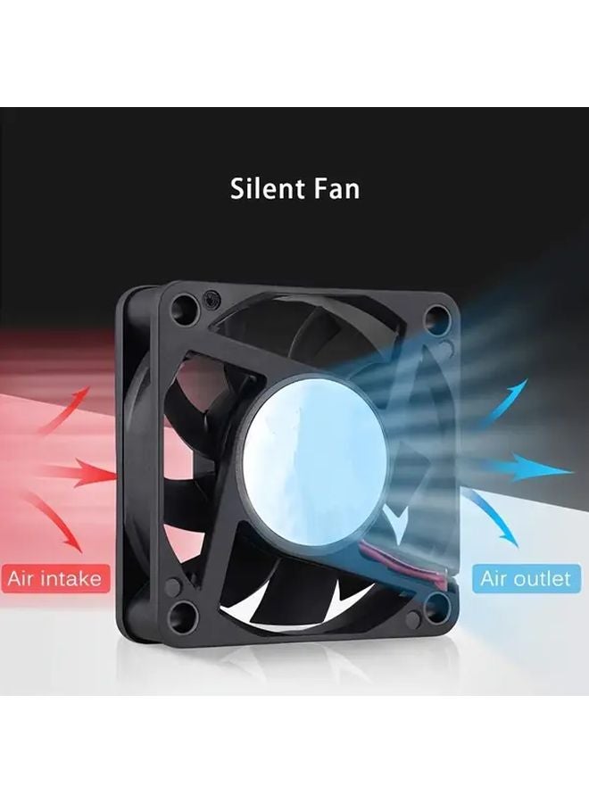 120mm Silent Black PC Cooling Fan 12V Adjustable Speed No Light Mounting Brackets Included - Image 3