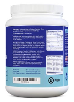 Zen Principle Marine Collagen Peptides Powder. Wildcaught Fish Nongmo. Supports Healthy Skin Hair Joints And Bones. Hydrolyzed Type 1 & 3 Protein. Amino Acids Unflavored Easy To Mix. Large 1.5 Lb.  - Image 3
