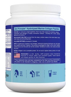 Zen Principle Marine Collagen Peptides Powder. Wildcaught Fish Nongmo. Supports Healthy Skin Hair Joints And Bones. Hydrolyzed Type 1 & 3 Protein. Amino Acids Unflavored Easy To Mix. Large 1.5 Lb.  - Image 4